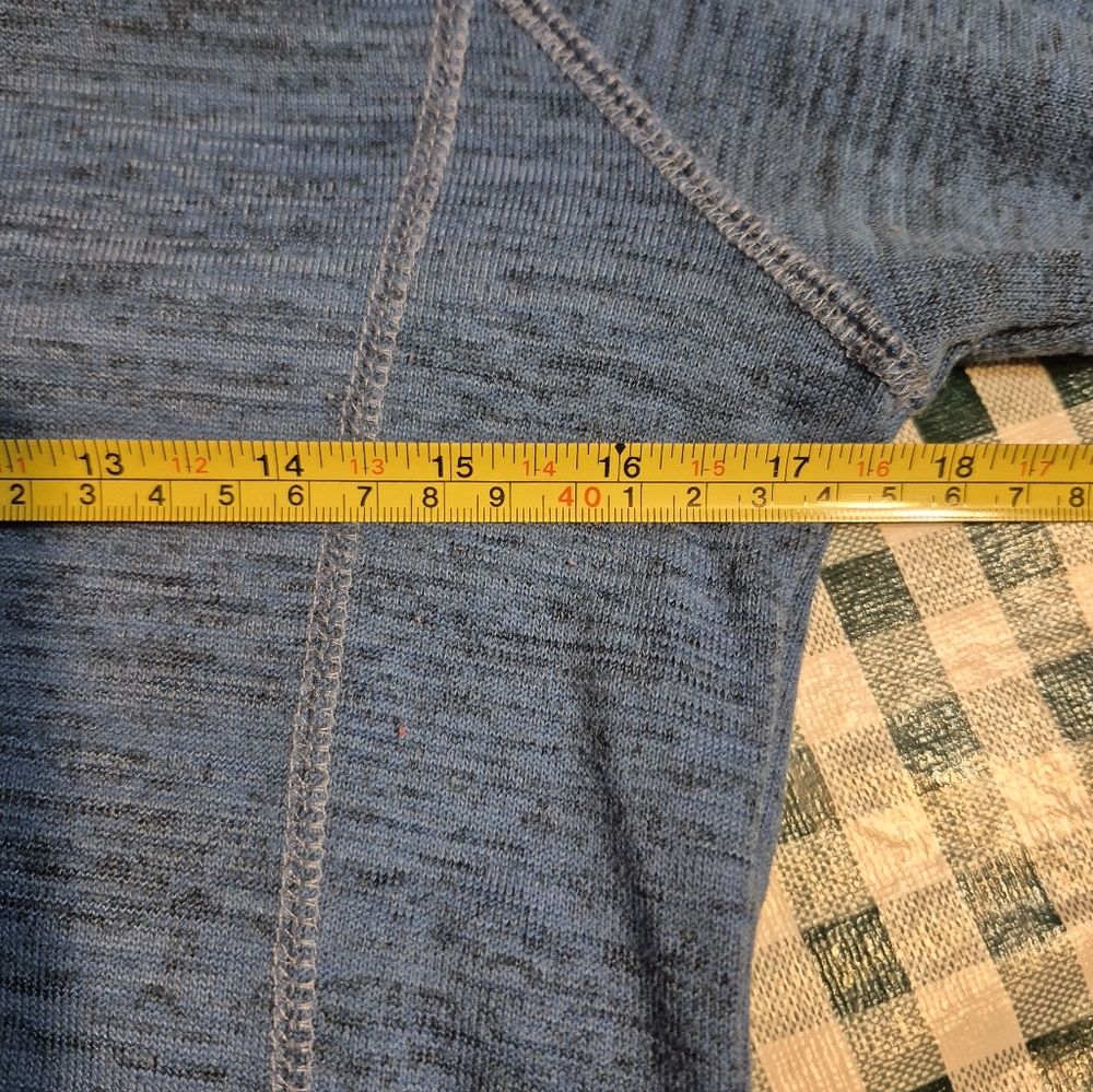 Women's Blue Cowl Neck Sweater - Picture 3 of 5